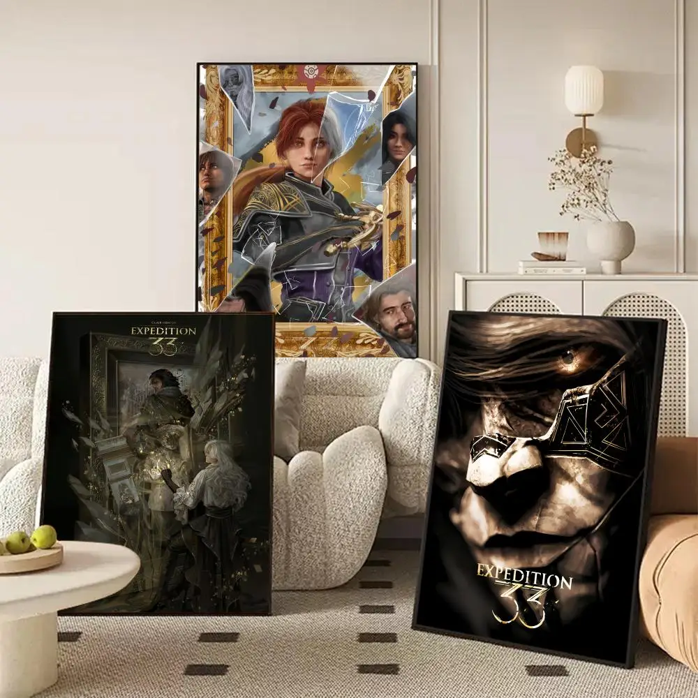 

C-Clair Obscur E-Expedition 33 game Painting Calligraphy Canvas Poster Wall Art interior Hallway Home Decoration Holiday Gifts