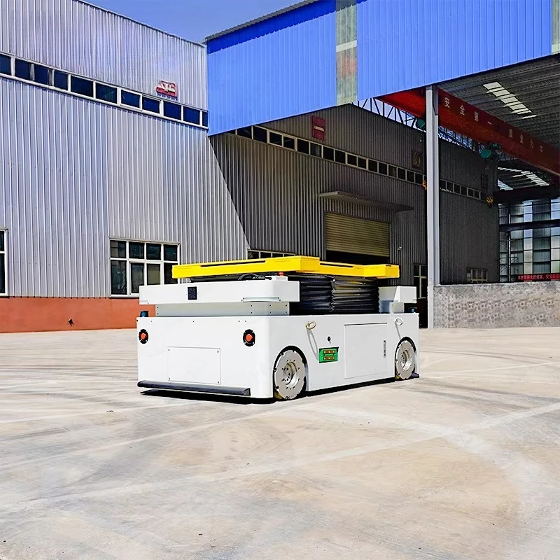 Large capacity automatic 5t 6t 8t transfer lithium battery AGV steering trolley