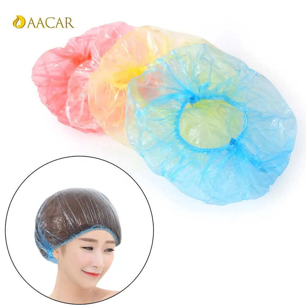 Gorro de ducha desechable para tratamiento del cabello, gorros de baño para salón, hogar, Hotel, un solo uso, producto de viaje para baño, 10 unids/lote