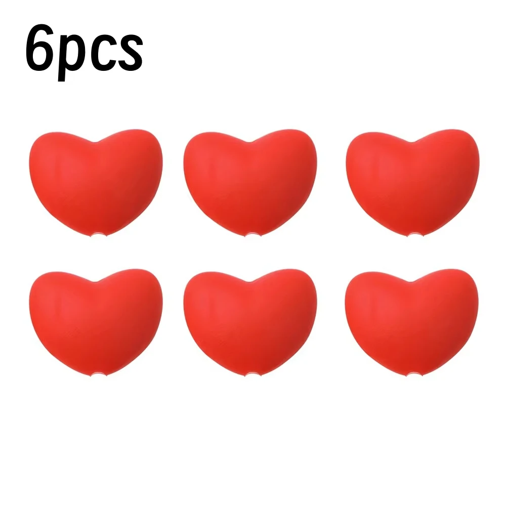 

6pcs Heart Shaped Knitting Needle Point Protectors Point Needle Stoppers Stitches Stoppers Needle Caps Knitting Accessories