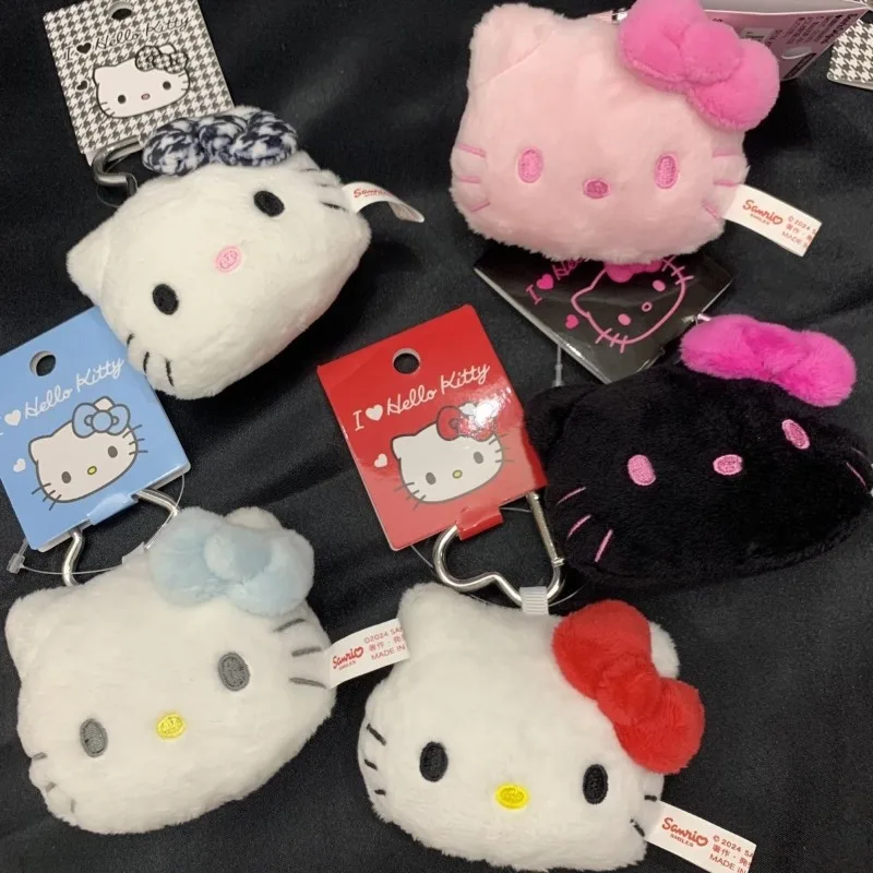 Pluszowa zawieszka do plecaka z motywem Hello Kitty, japoński styl kawaii, Sanrio, kreatywny breloczek, prezent urodzinowy dla dzieci, 2025