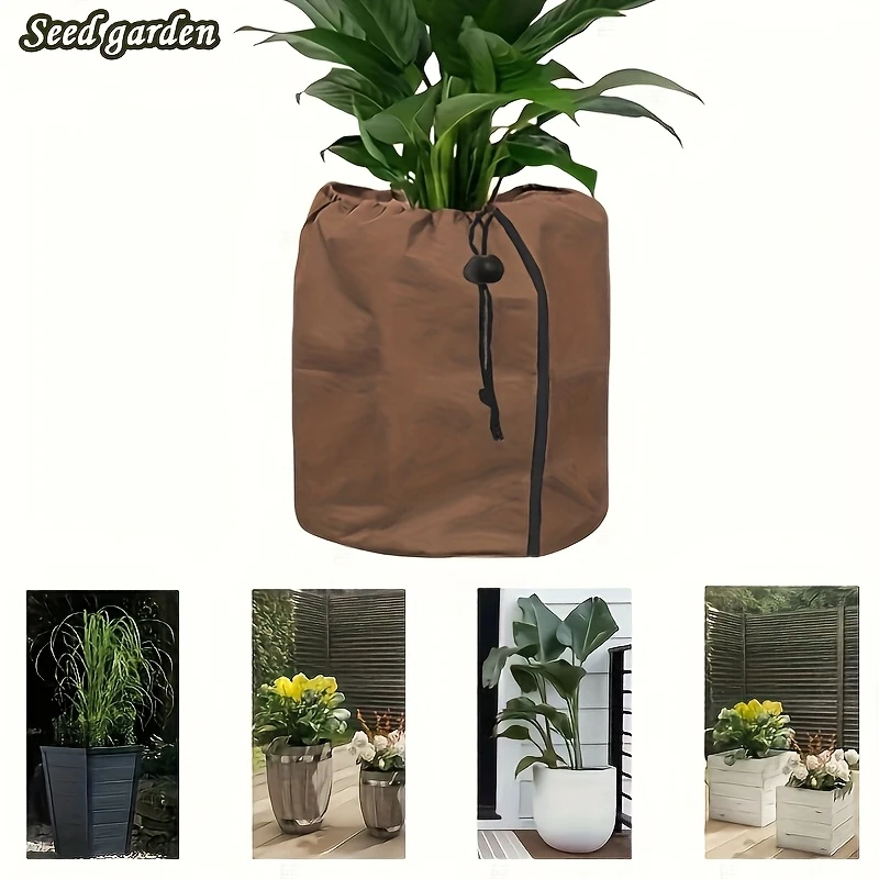 

Winter Plant Frost Protection Cover Outdoor Flower Plant Pot Protection Bag Cold Weather Trees Anti-Free Cover Garden Supplies