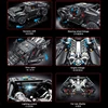 1828PCS 박쥐 자동차 빌딩 블록 기술 Supercar 자동차 모델 벽돌 빛으로 설정 어린이 DIY 교육 장난감 데스크탑 데코 선물 3