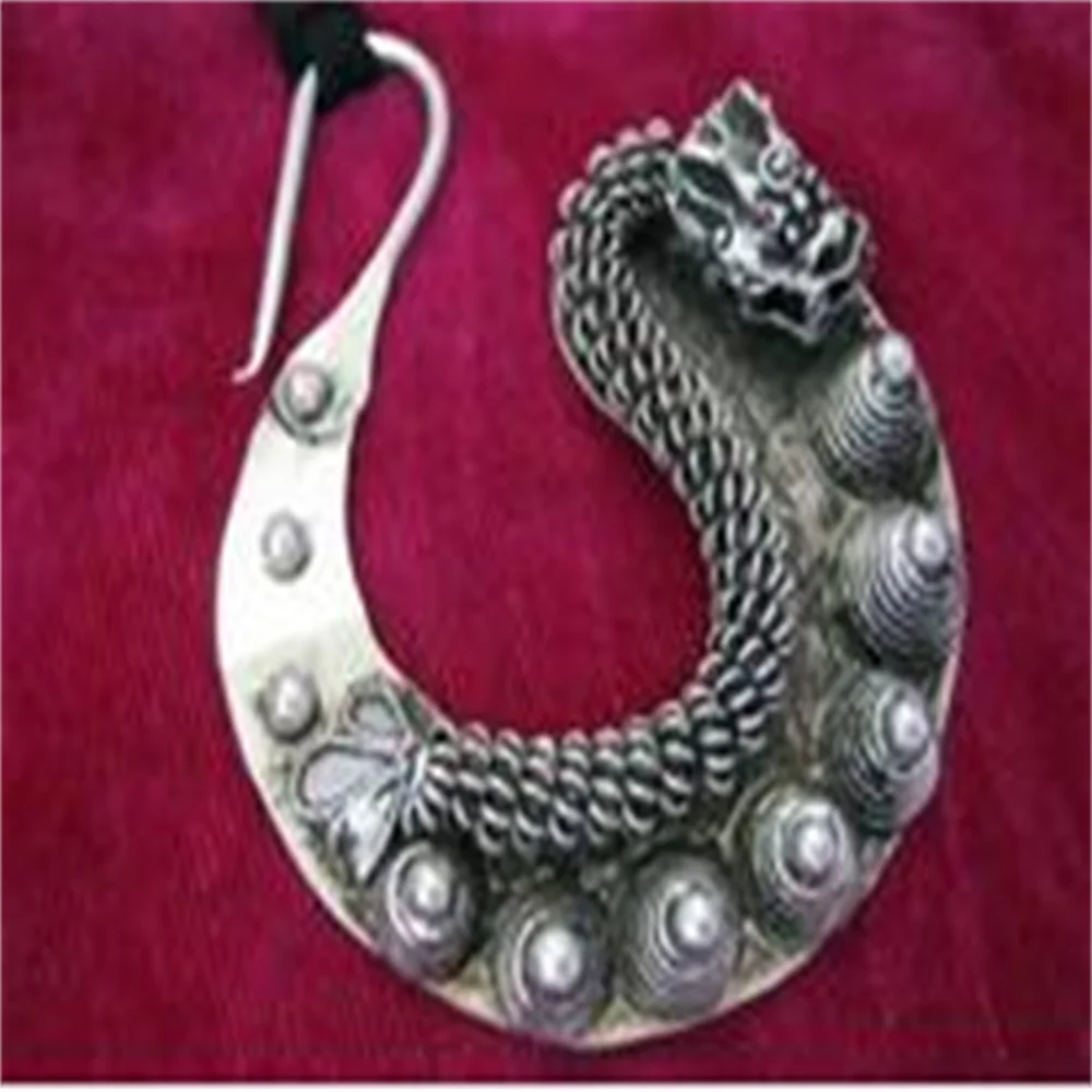 Người Miêu Nông Thôn Dongzhai Quốc Gia Gió Retro Vòng Cổ Handmade Miêu Mặt Dây Chuyền Bạc Rơi Mặt Dây Chuyền