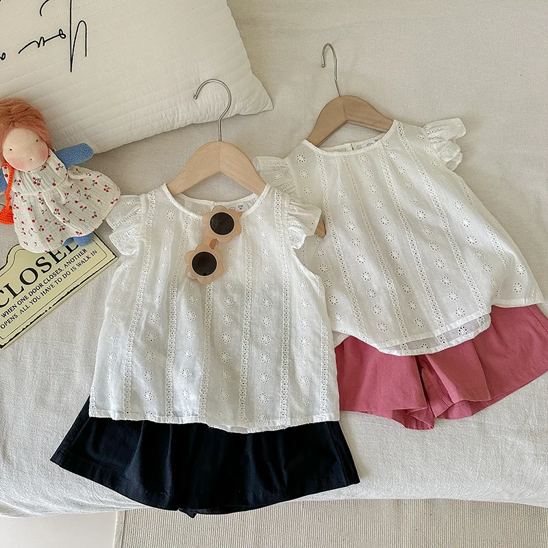 Fashion Toddler Girls Sets Summer Beautiful Girls Shirts + Shorts Children's Clothes
