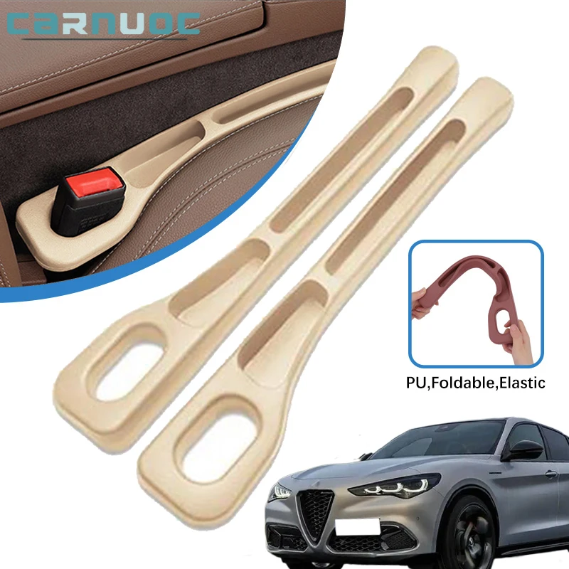 

2Pcs/set Car Seat Gap Filler Between Seats Decoration Interior Accessories For Alfa Romeo Giulietta 2010 2011 2012 2013-2017
