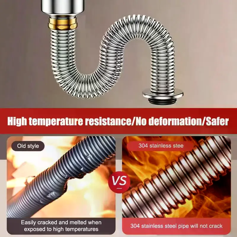 Kitchen Stainless Steel Sink Drain Filter Single Slot Drain Pipe Deodorant Wash Basin Sewer Universal Drainer Bathroom Parts