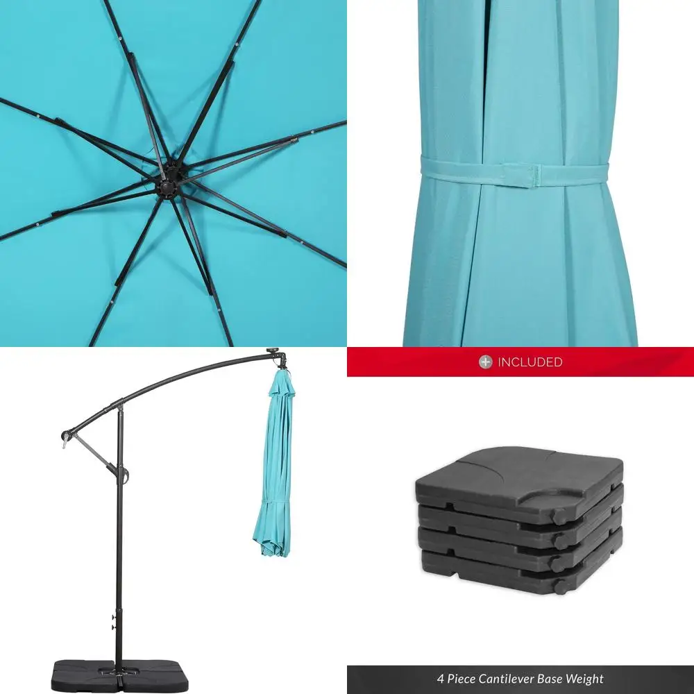 

Зонт для патио на 10 футов с ручным подъемным механизмом