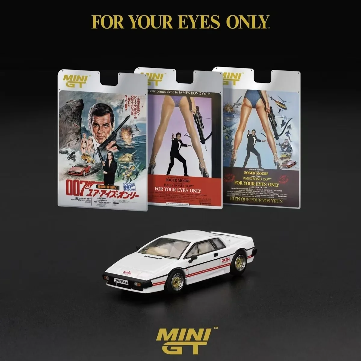 MINI GT 1:64 Lotus Esprit - Film 007 Top Secret -คอลเลกชันโมเดลโลหะผสมแสดงรายการของขวัญ