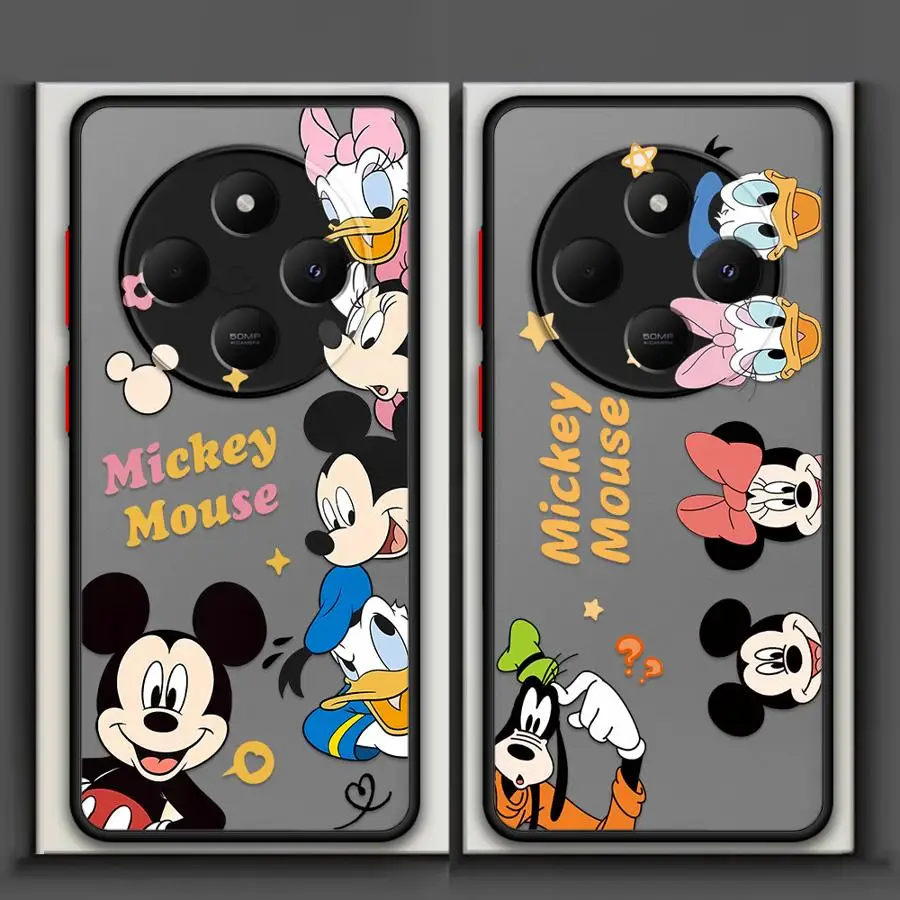 Чехол для Xiaomi Redmi A4 9 14C 12C A1 A2 Plus K40 Pro 13C 10, матовый чехол для телефона Disney Mickey Minnie Funny