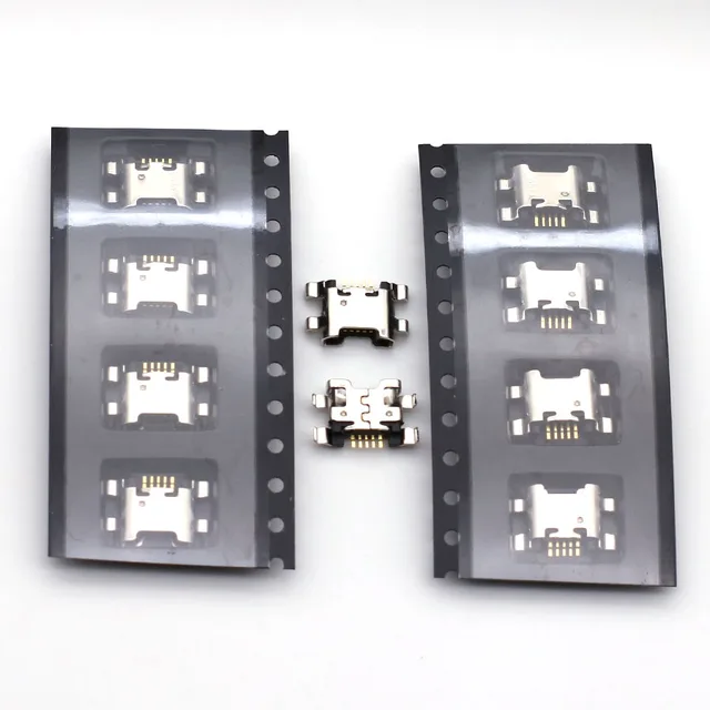 100szt Micro USB Jack Gniazdo ładowania Port Wtyczka Złącze dokujące 5pin Dla HUAWEI 7C 7S 7A 7X 8E HONOR 9 lite Enjoy 8 Plus Y5 Y9 3I