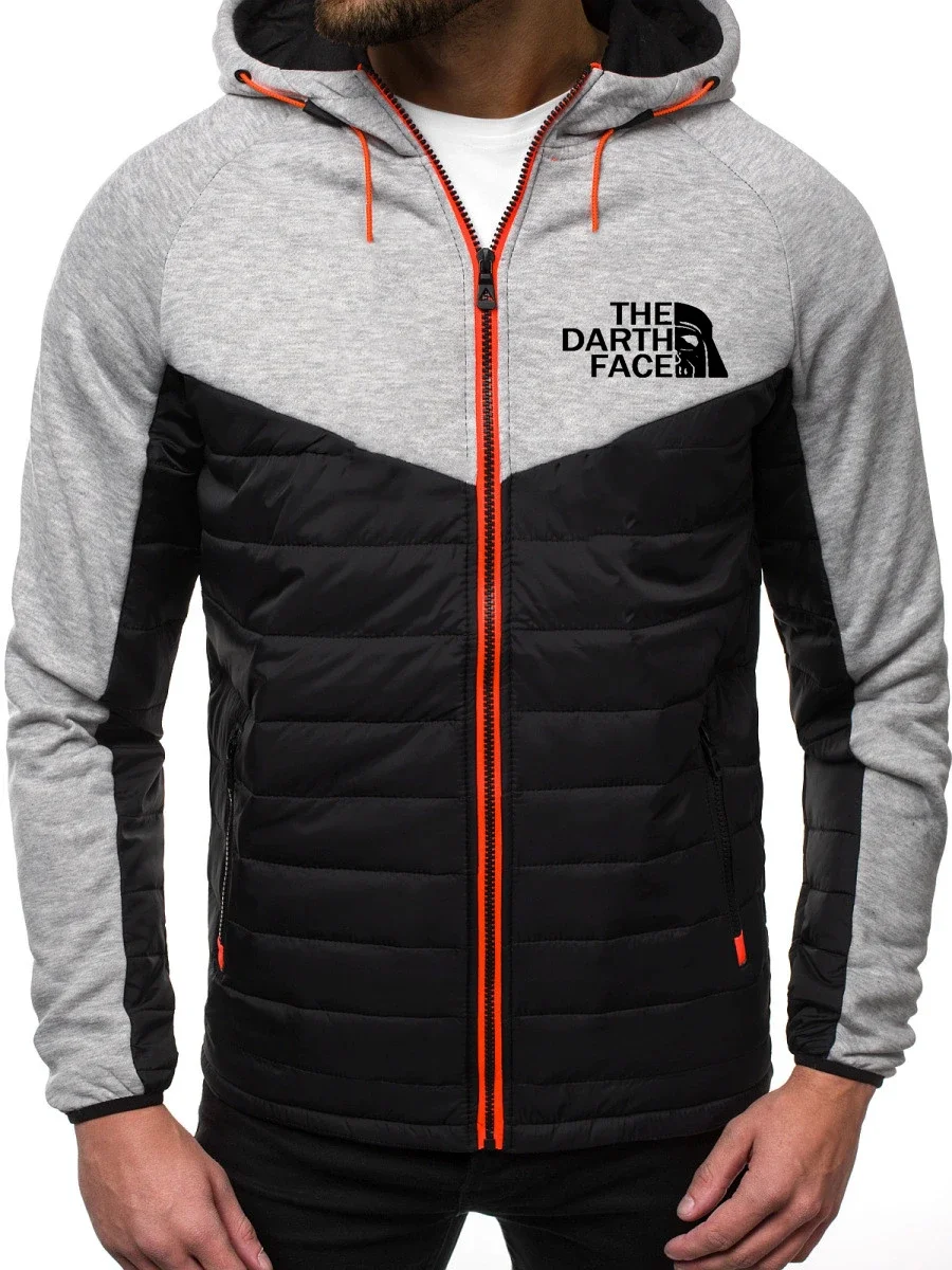 Sudadera con capucha de THE DARTH FACE para hombre, chaqueta con logotipo personalizable, cálida, cómoda, Otoño e Invierno