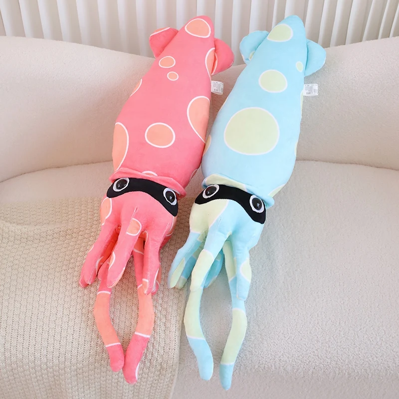 60/76cm Squid Plush Toy Stuffed Sea Animal Cuttlefish Pillow Cute Simulation Soft Octopus Doll friend Toys Gift