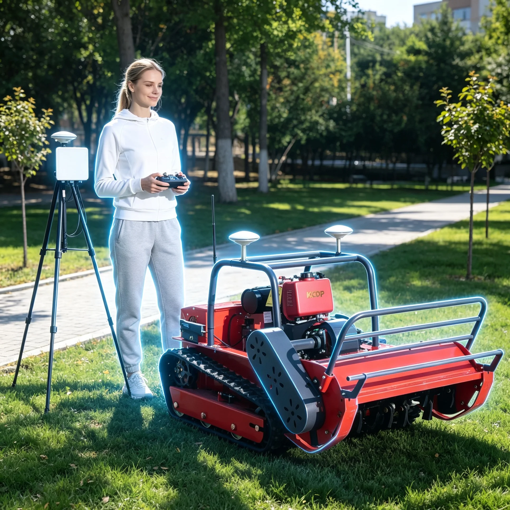 Customized High‑Precision GPS Lawn Mower, 800s Series, Remote Control, Automatic Mowing For Community Greenbelt