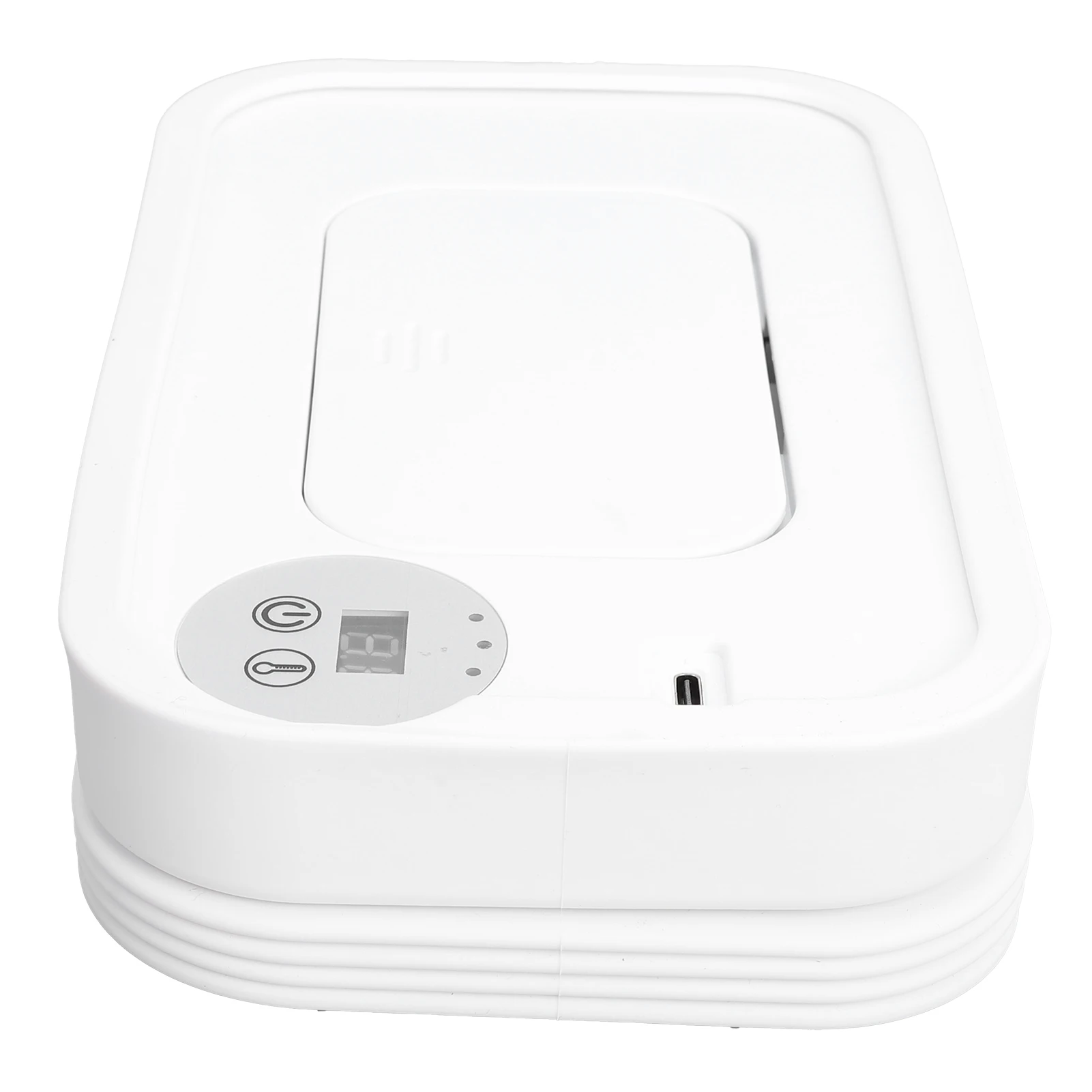 طوي مسح دفئا مناديل مبللة دفئا 3 إعدادات درجة الحرارة شاشة ديجيتال طوي المحمولة USB مسح سخان وموزع #4