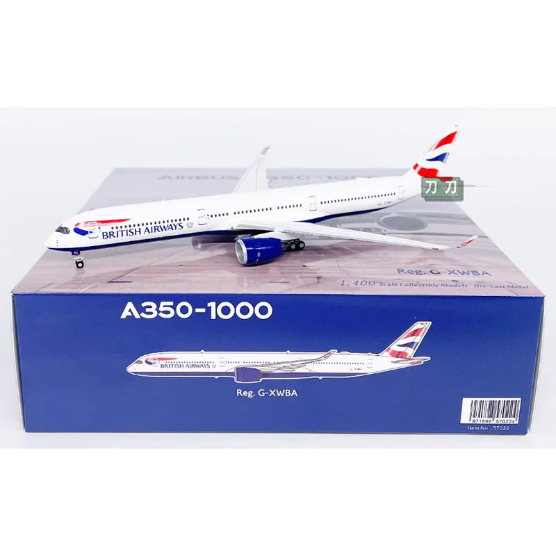 

NG Diecast Scale 1/400 British Airways A350-1000 Passenger Aircraft Alloy Model Aircraft Toy Collection Display Decoration