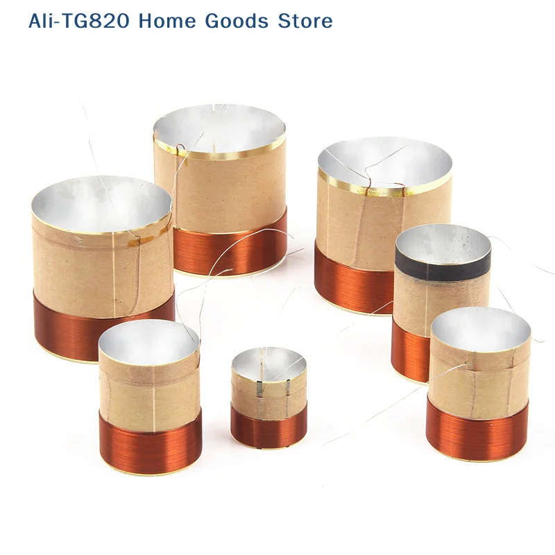 [TG820] 1 pièce Bobine vocale de haut-parleur en cuivre tressé, bobine vocale de basse à 2 couches, bobine vocale en aluminium pour haut-parleur, accessoires de réparation