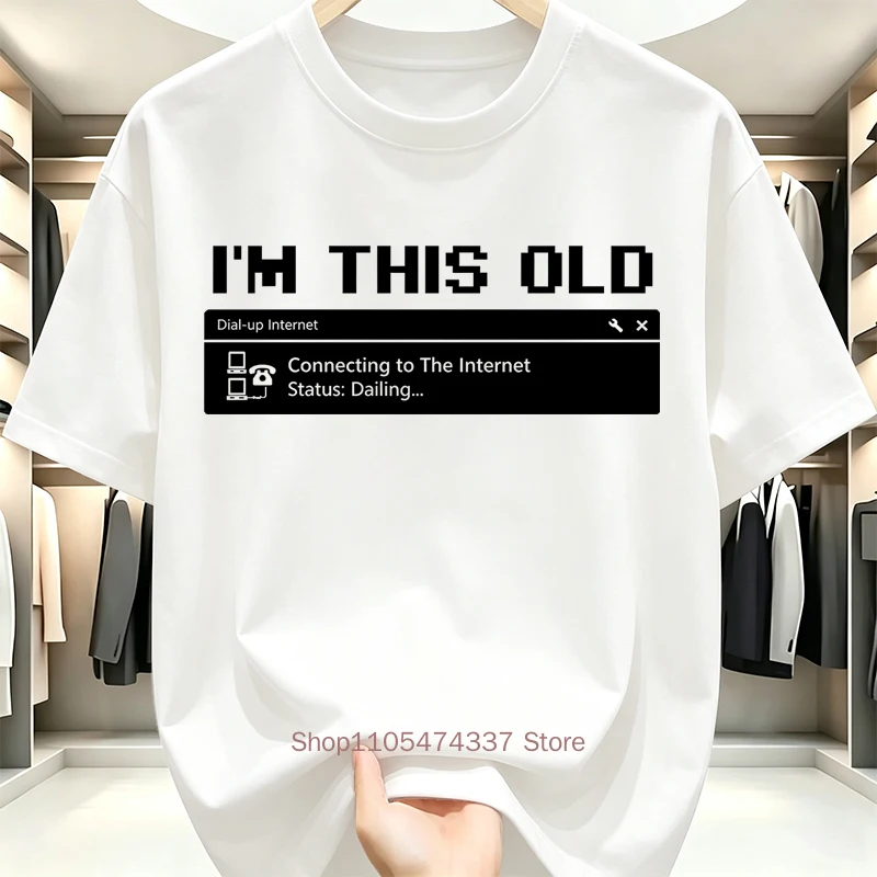 Funny Computer 90s Programmer Pattern Print T-shirts for Women Men Summer Casual Fashion Harajuku Retro O-Neck Short Sleeve Tees