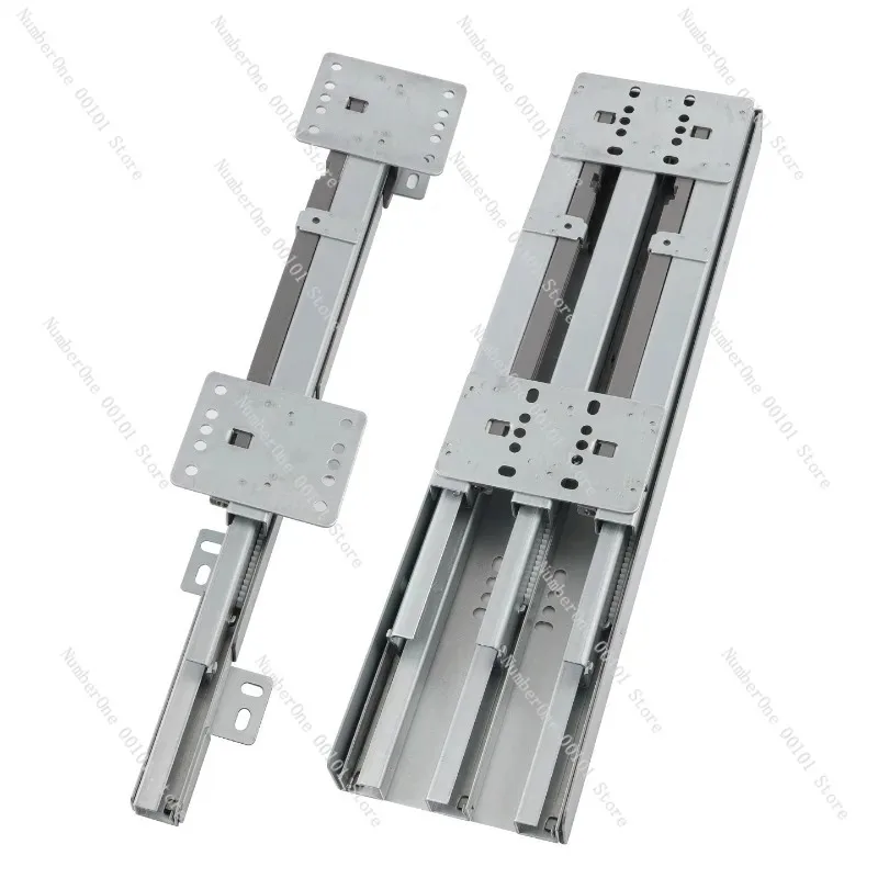 Heavy-Duty Silent Soft Close Top & Bottom Sliding Door Track, Wardrobe Cabinet Upper and Lower Guide Rail