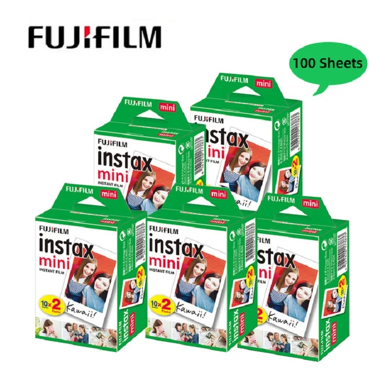 

Fujifilm 3 Inch White Edge Film 10-100 Sheets Fujifilm Instax Mini 9 For Instant Mini 12/11/9/8/7+/90 Instax Mini Film Paper