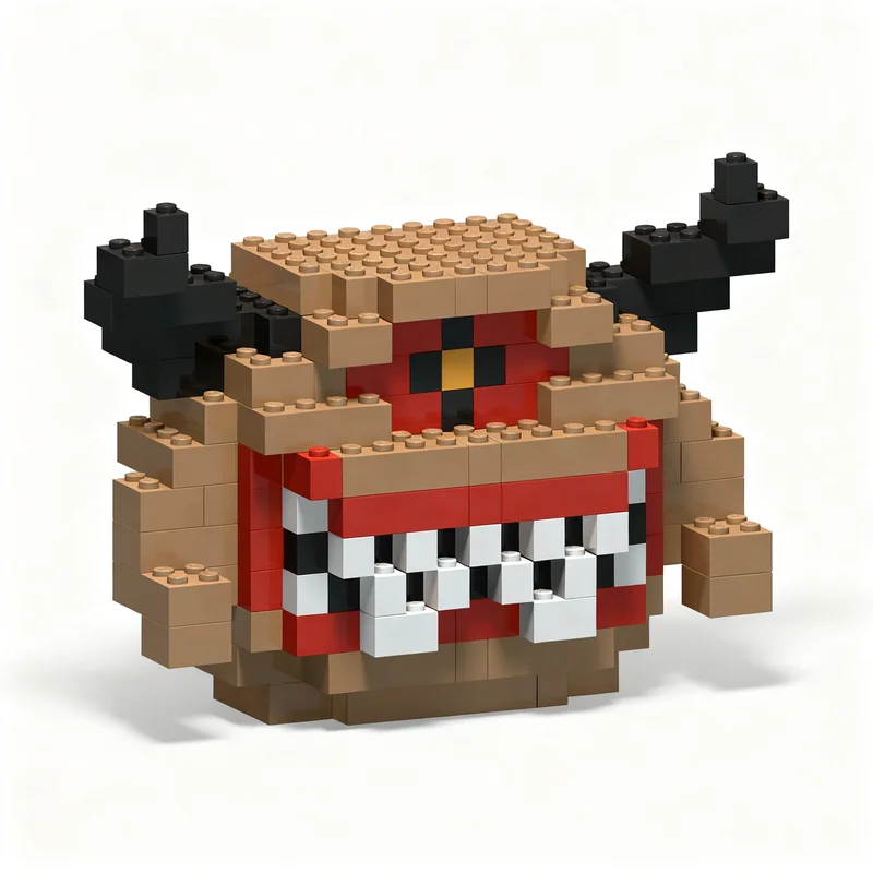 280pcs MOC DOOM II Pain Elemental Classic Model Building Blocks Christmas Gift Architecture Toy Creative Collection Home Decor