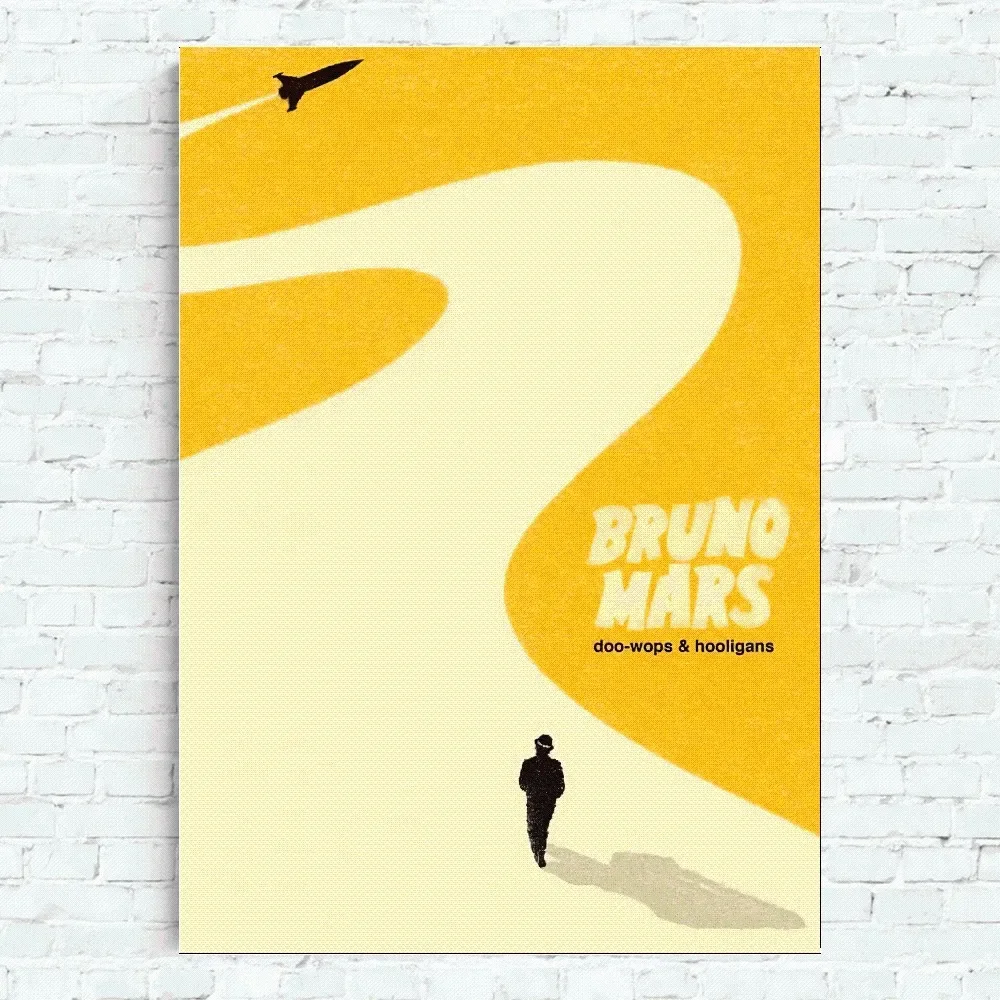 Singer Bruno Mars Poster Home Office Wall Bedroom Living Room Kitchen Decoration Painting