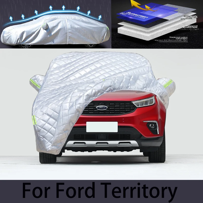 

For Ford Territory Car hail protection cover Auto rain protection scratch protection paint peeling protection car clothing