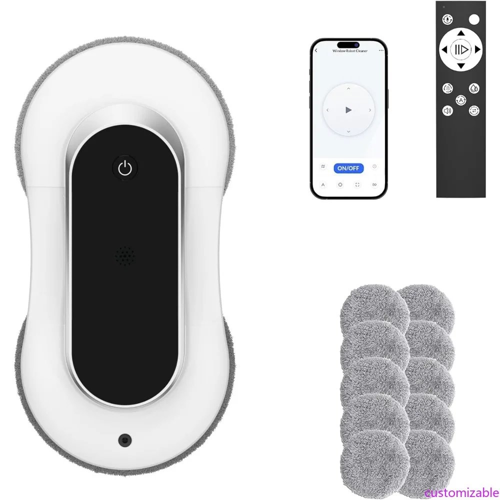 

Intelligent Dual Spray Window Cleaning Robot with 3000pa Suction and AI Path Navigation