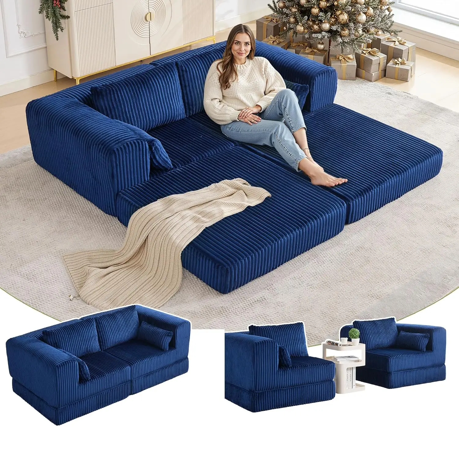 79" Corduroy Foldin…