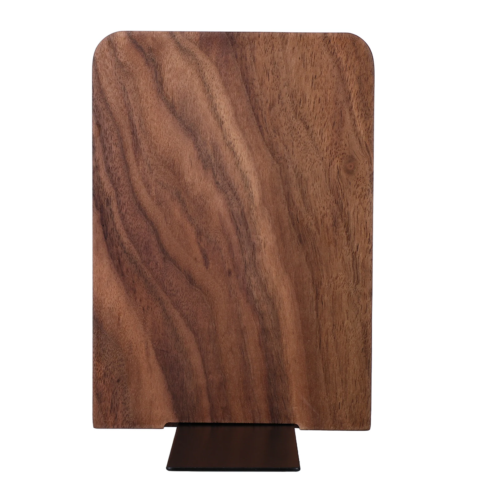 

L Shaped Book Ends Wooden Farmhouse Style Metal Base Bookend For Shelves Books Dvds Documents File Organizer Vertical Table Rack