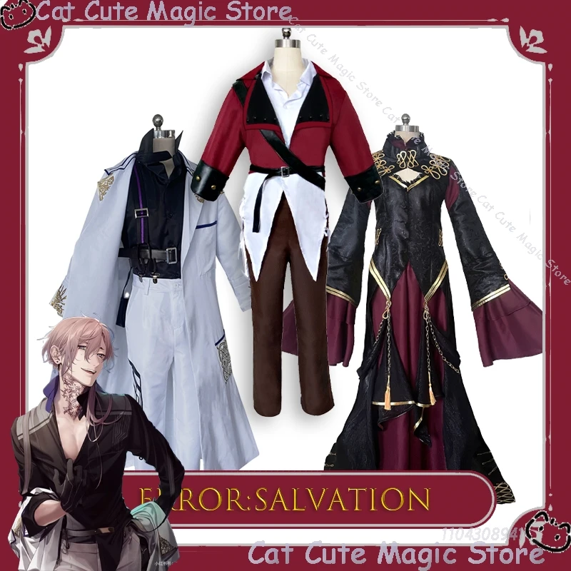 ErroR: salut Ciel Blancfeu Adolphe Ankou ensemble de costumes de Cosplay homme Anime personnage de jeu tenue de jeu de rôle Halloween Comic Con