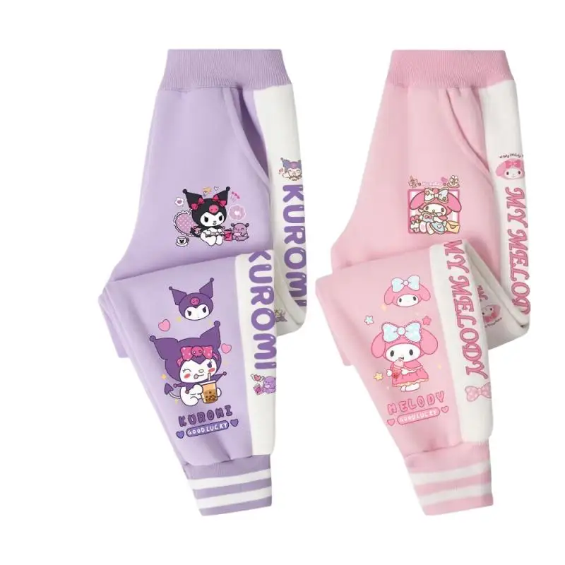 

Sanrio Y2K Girl Long Pants My Melody Kawaii Anime Fashion Spring and Autumn Children Student Leisure Motion Sweatsuit Pants New