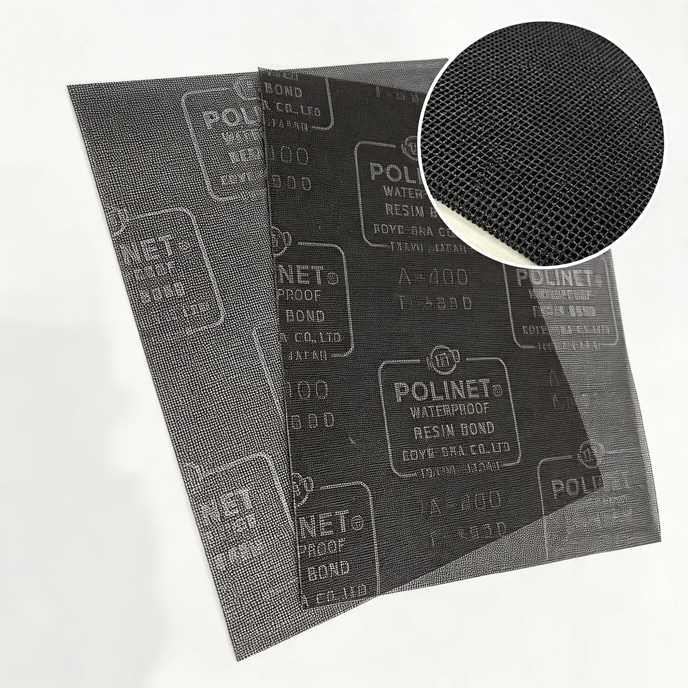 日本-koyo-polinet-オープンメッシュ研磨布-230×280mm-25枚-a400-防水サンディングシート-研削・研磨用