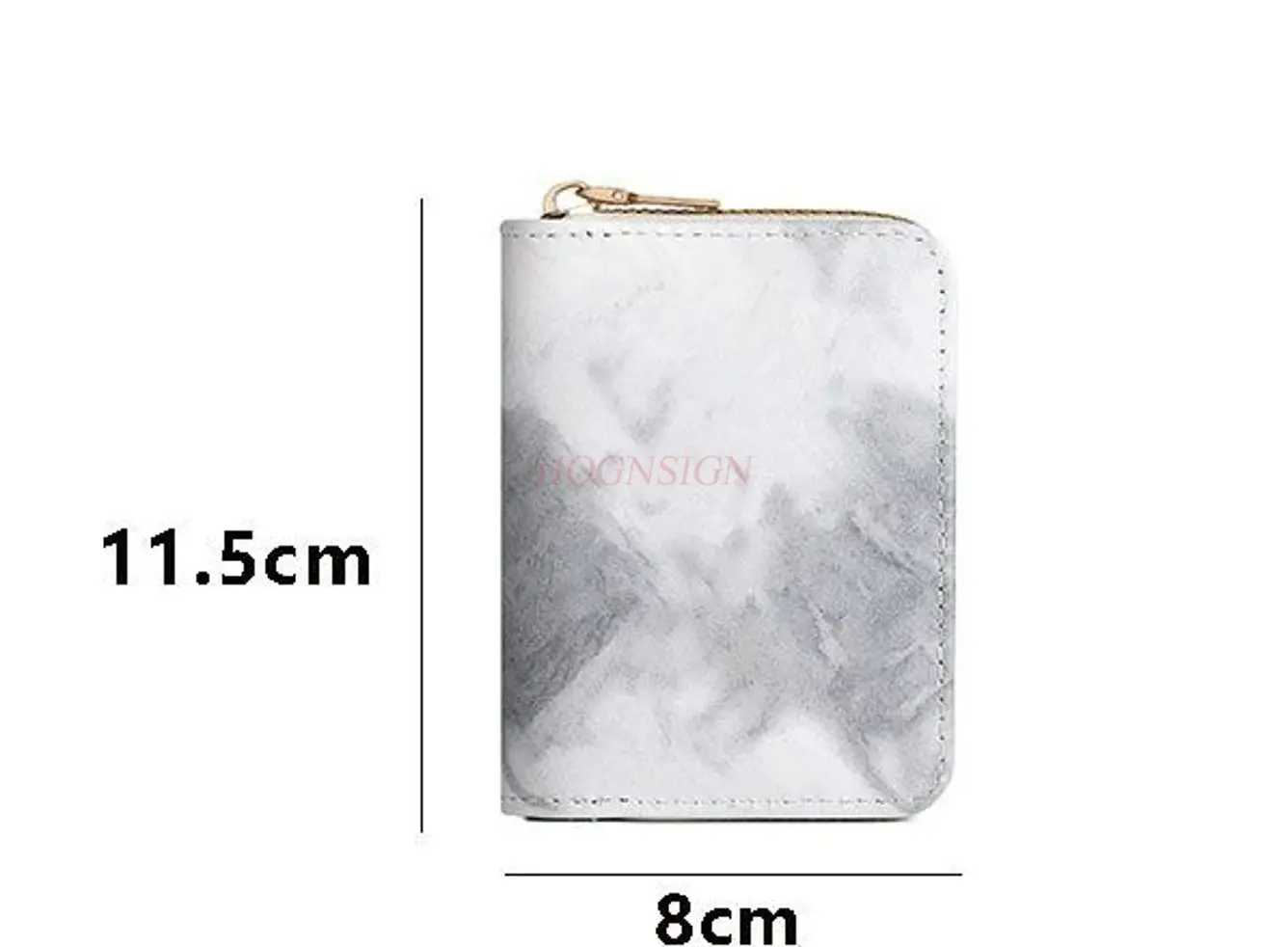 قطعة واحدة من حقيبة بطاقات الأورجان الصغيرة المدمجة والرائعة للنساء مع مزج متدرج ومحفظة عملات معدنية بسحاب للطلاب متعددة الفتحات