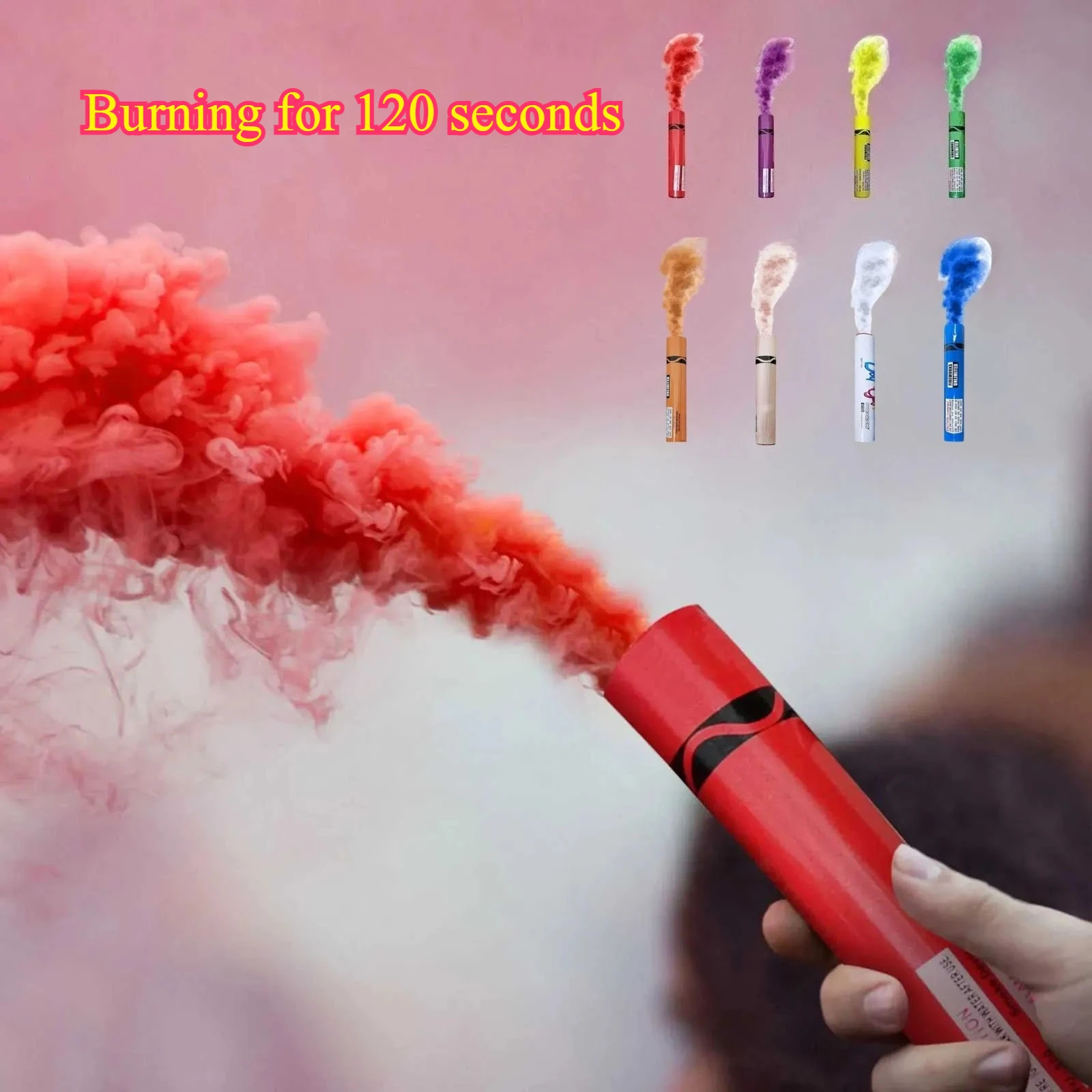 الملونة الدخان يده الدخان المرحلة استوديو الزفاف الضباب الدخان عصا دعامة جو إبداع الحفلات ديكور التصوير المعونة الدخان