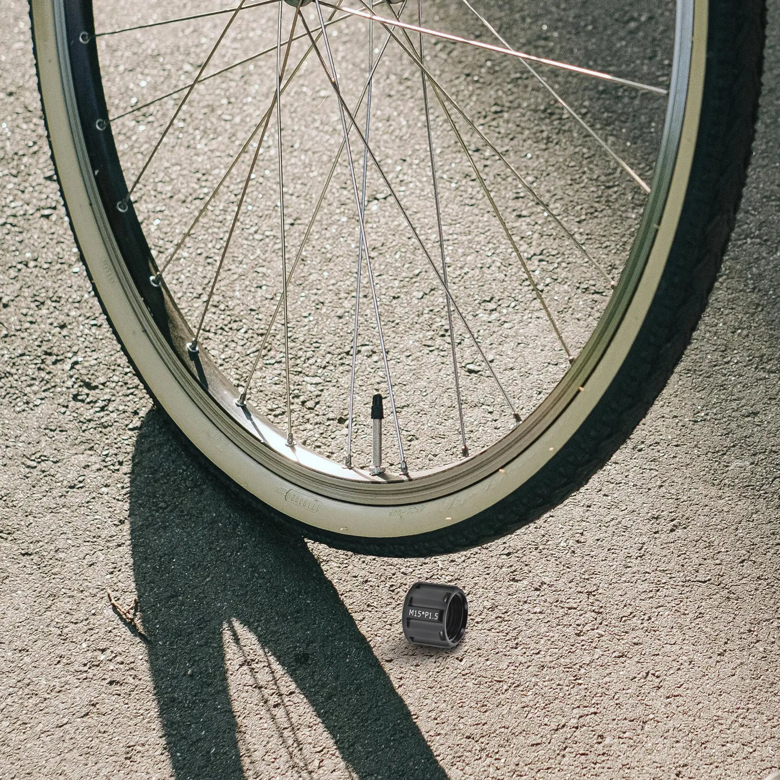 

Bicycle Thru Axles Nut Mountain Bike Rear Fork Aluminum Alloy Thread Axles Nut Easy Install Bicycle Replacement Parts Electric