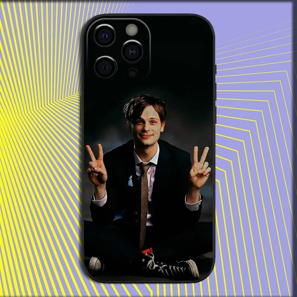 Matthew Spencer Reid Phone Case For iPhone 16,15,14,13,12,11,Pro,X,XS,Max,XR,Plus,Mini Soft Black Cover