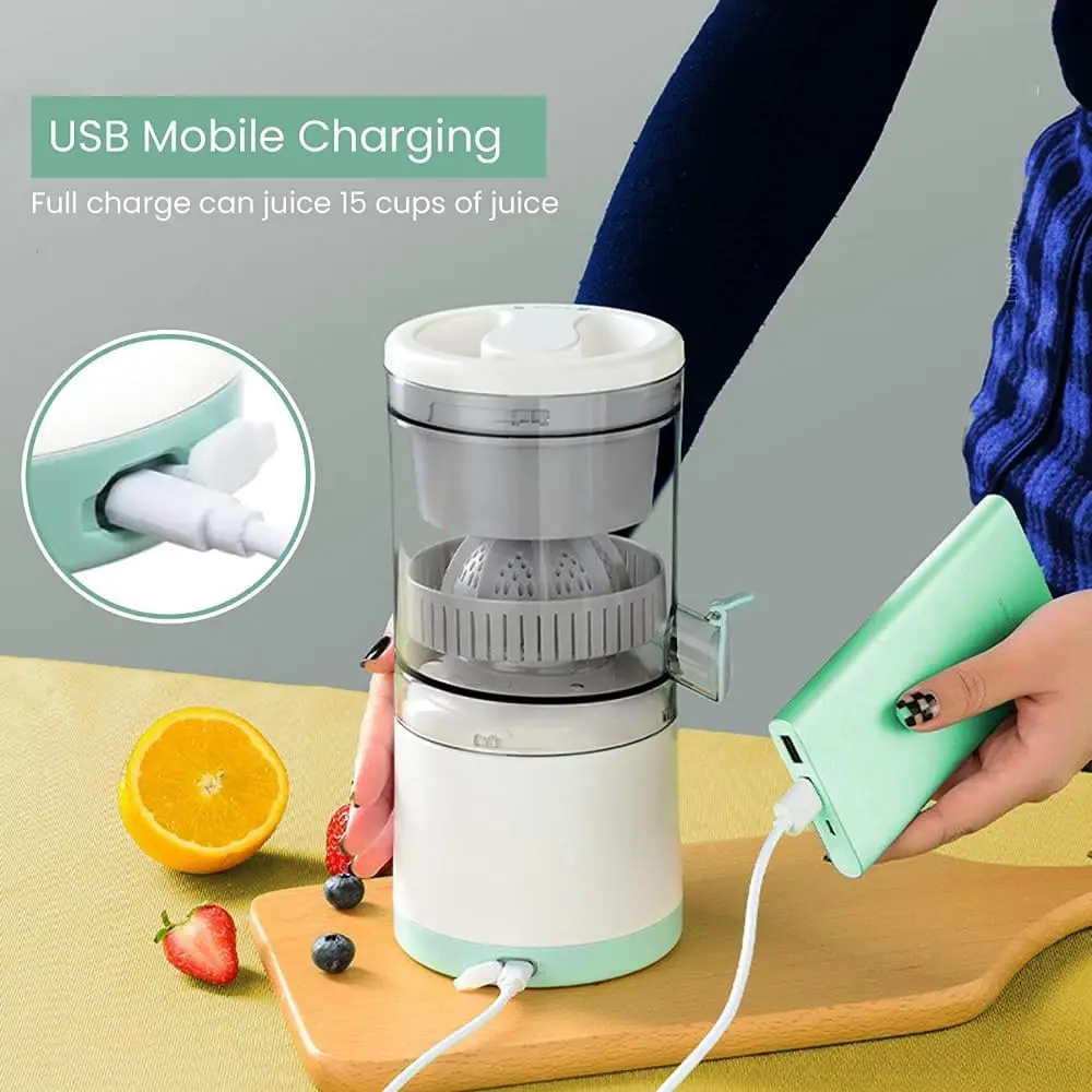 Portable Electric Juicer Orange Juice Squeezer Citrus Lemon Fruit Blender Machines USB Charging Automatic Fresh Squeezing Mixer