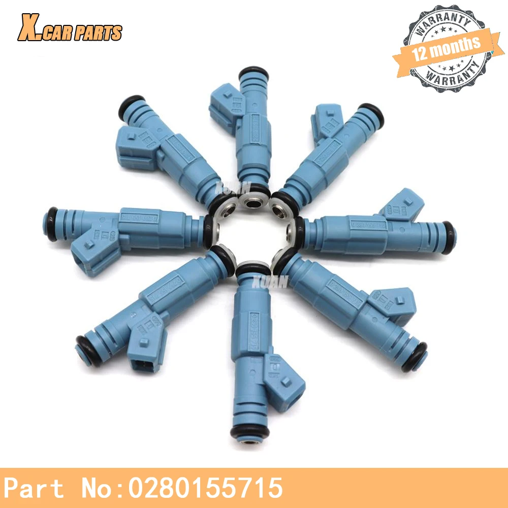 8pcs/lot High Quality Fuel Injector 0280155715 FOR Chevrolet Camaro Corvette Caprice Impala Ford F250 F350 Excursion