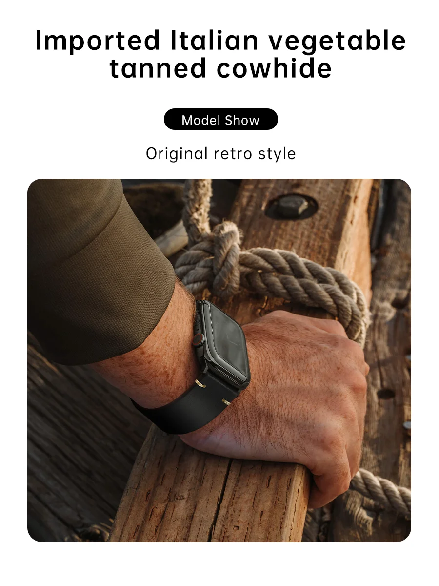 Luxury Leather Strap For Apple Watch, Ultra 49mm, Series 9, 8, 7, 6, SE, 45mm, 44mm, 41mm, 40mm, Accessories Watch Bands