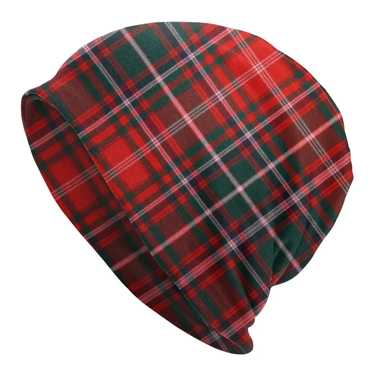 Winter Warm Bonnet Homme Knitting Hats Fashion Red Modern Tartan Plaid Beanie Cap Fashion Gingham Beanies Caps For Men Women