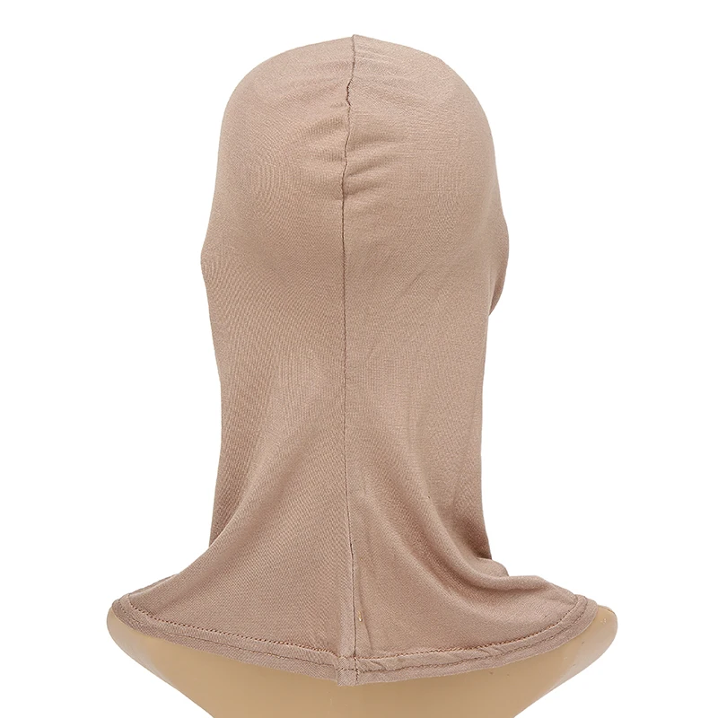 Muslim Full Coverage Undercap Women Cotton Jersey Hijab Elastic Bonnet Plain Underscarf Fashion Inner Headband Turban