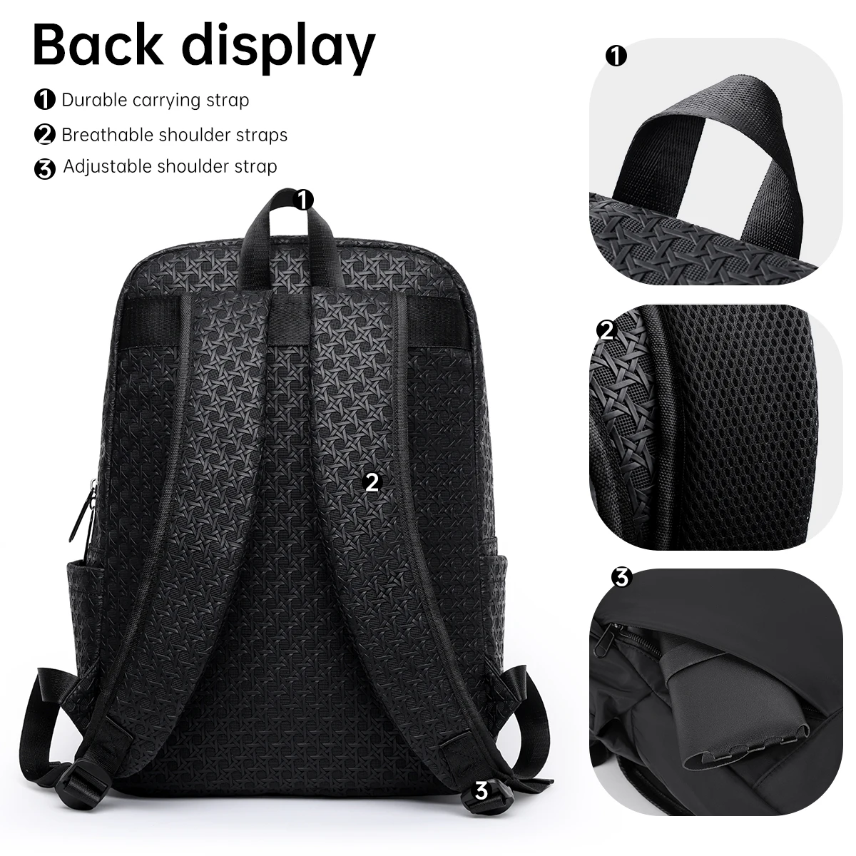 2026 New Cross-Border Multifunctional High-End Pu Leather Backpack Large Capacity Travel Backpack Men's Business Computer Bag Student High-End