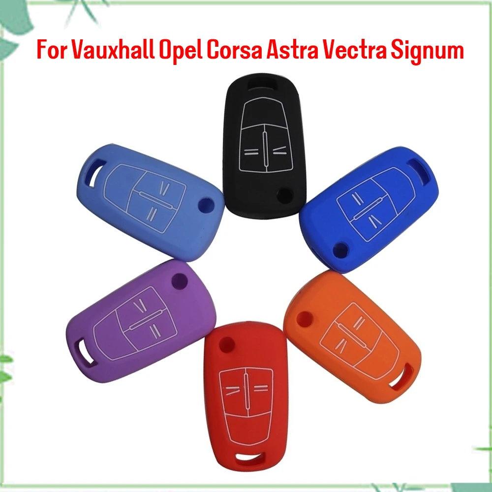 Jingyuqin New 2/3 Buttons Silicone Flip Folding Car Key Shell Cover Case For Vauxhall Opel Corsa Astra Vectra Signum