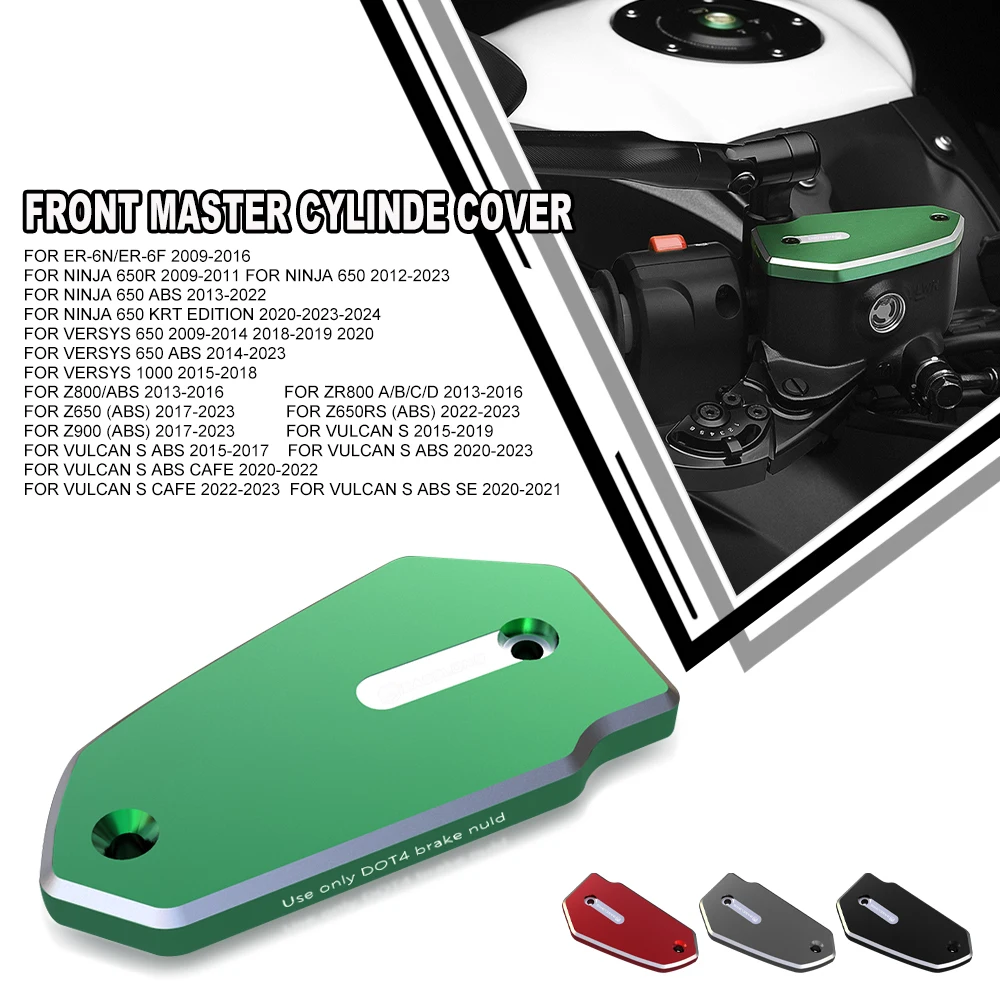 

Z650/Z650 ABS Motorcycle CNC Front Brake Clutch Fluid Reservoir Cap Tank Cover For Kawasaki Z650 2017-2023 2022 2021 2020 2019