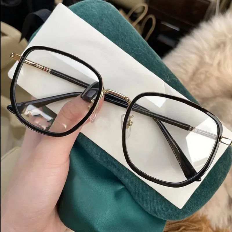 Men And Women Retro Fashion Square Anti Blue Light Computer Glasses Reading And Playing Games To Protect Eyes 2024