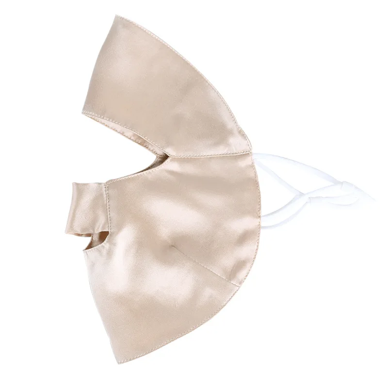 Winsleter-19MM Máscara de protección solar de seda 100% auténtica, protección solar UV para mujer, máscara facial corta transpirable para ciclismo, verano 2025 A57332CC