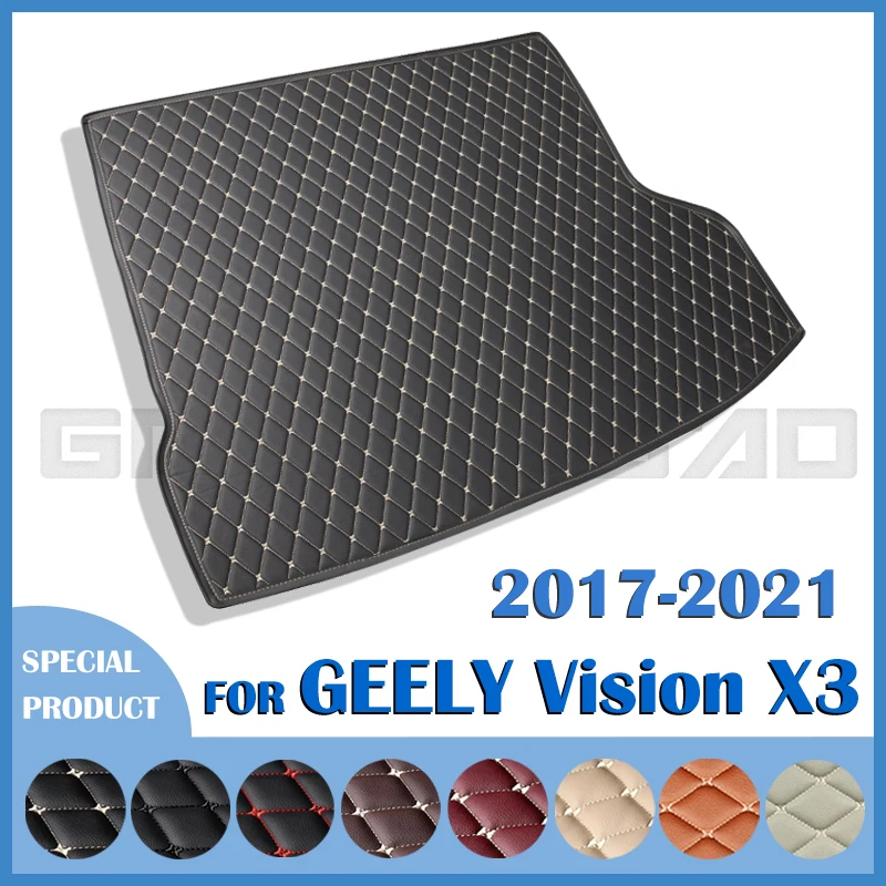 

Коврик в багажник автомобиля для GEELY Vision X3 2017 2018 2019 2020 2021, автомобильные аксессуары на заказ, украшение интерьера автомобиля