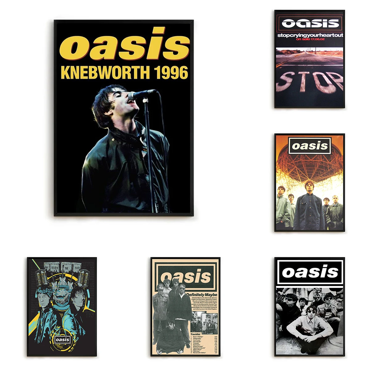 

O-Oasis Band Poster Hot Music Poster Modern Living Room Paintings Art Wall Decor For Home Decoration