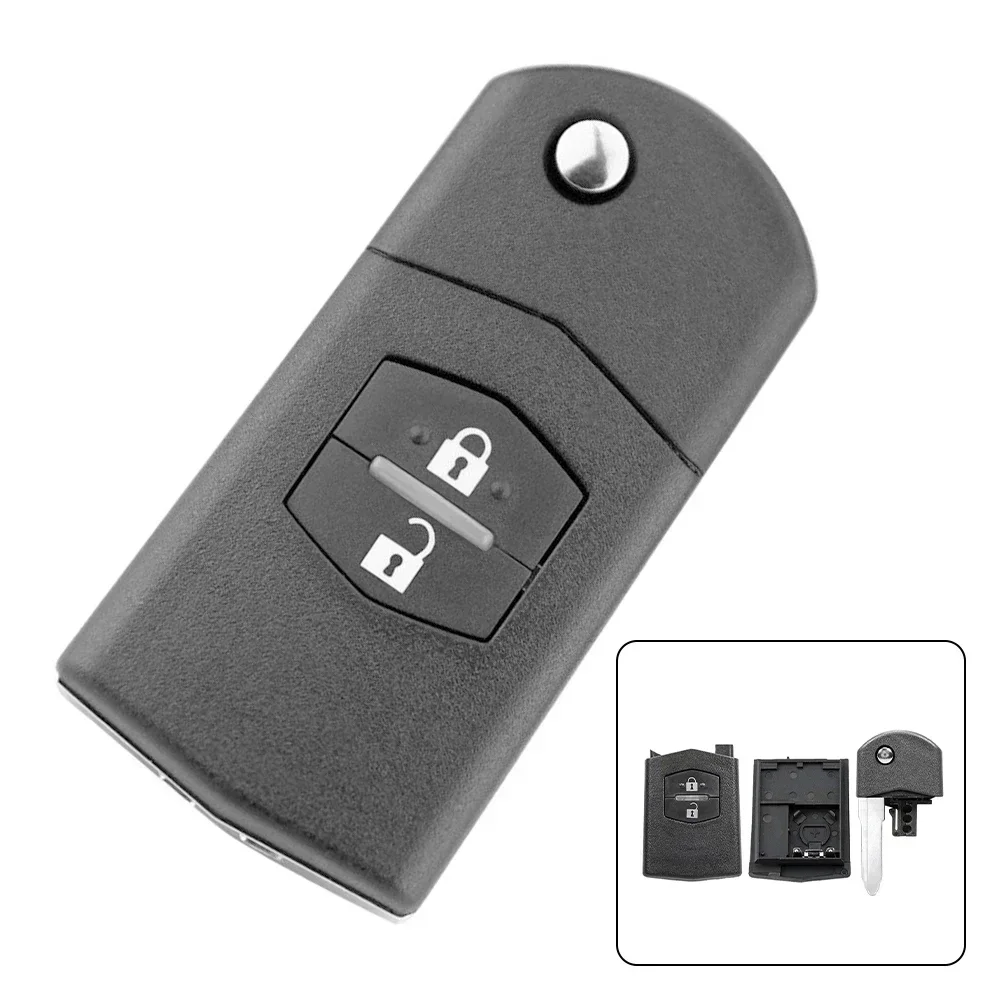 Flip Key Shell Compatible with For Mazda 2 3 5 6 RX7 RX8 BT50 CX7 CX9 BT50 Easy Installation and a Perfect Replacement